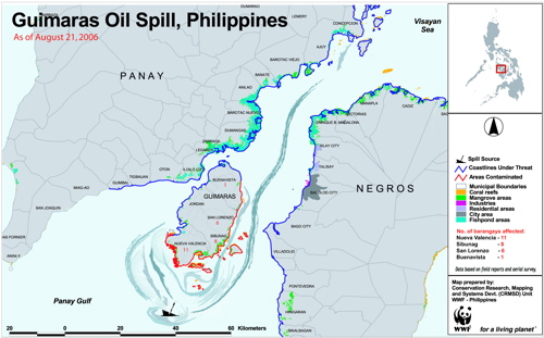 Valdez Oil Spill Map. This map was dated Aug.